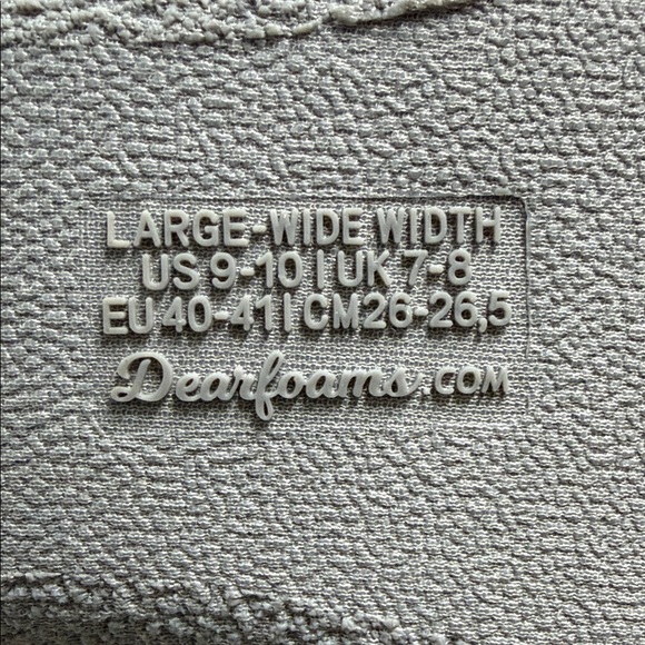 Dearfoams Women's Leslie Washable Memory Foam Terry Clog With Wide Widths 9-10 - Picture 6 of 6